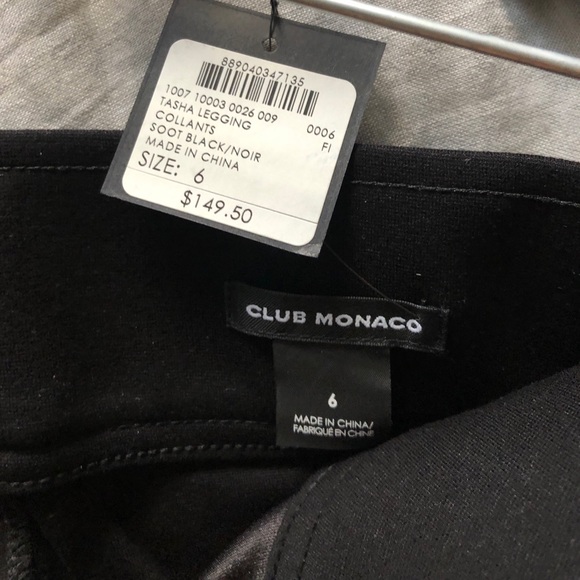 Club Monaco NWOT Tasha Leggings. Size 6 - Picture 8 of 8